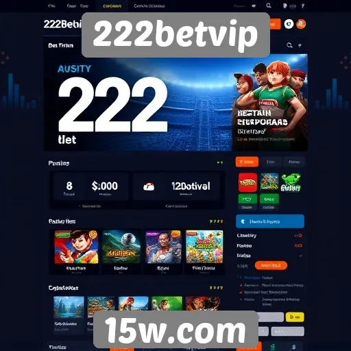 Análise do design e interface do site 222betvip